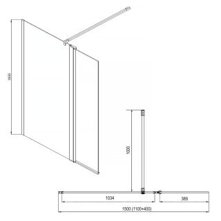 Душевая перегородка Azario CHICAGO AZ-NAR6321 1100 1100х1950